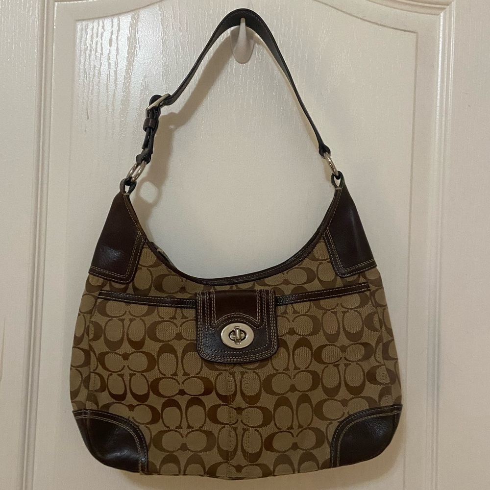 Authentic Vintage Coach Shoulder Bag and Matching Wallet